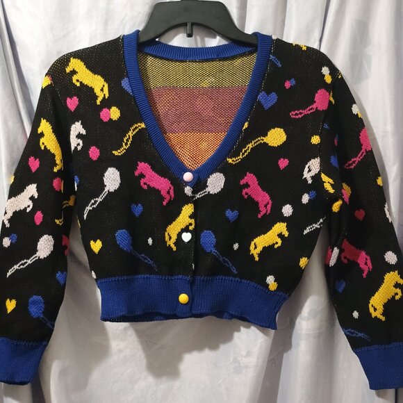 Elhoffer Design Loony Witch Cropped Cardigan - Medium - Picture 1 of 4